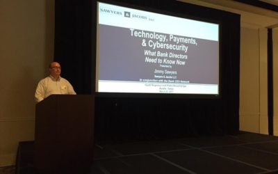 Jimmy Sawyers Lectures at the Bank CEO Network 14th Annual Community Bank Directors Conference in Austin, Texas